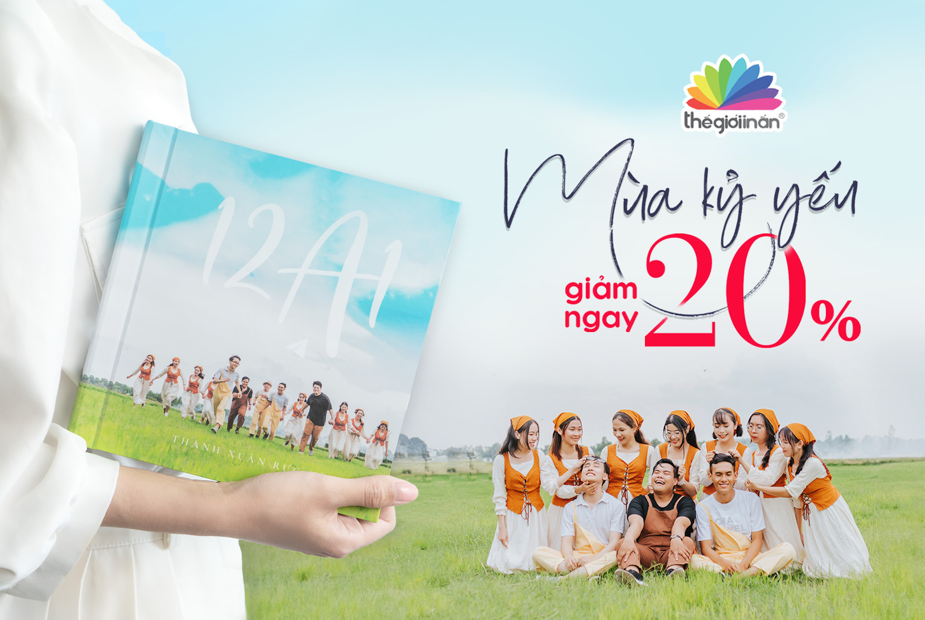 Giảm Giá 20% mùa "Kỷ Yếu" - Lưu giữ thanh xuân rực rỡ